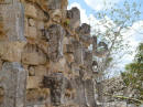 Yucatn - Kabah, particolare facciata del Tempio de los Mascarones