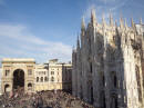 Milano - piazza Duomo vista dal palazzo dell'Arengario