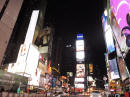 Veduta notturna di Times Square